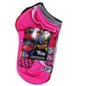 Wholesale - 6pk TROLLS KEEP IT HAPPY NS SOCKS SIZE 4-6, UPC: 193159039547
